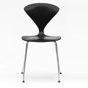 Cherner Metal Leg Side Chair Side/Dining Cherner Chair Ebony Lacquer 