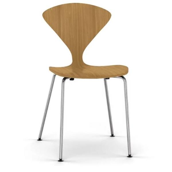 Cherner Metal Leg Side Chair Side/Dining Cherner Chair Natural Beech 