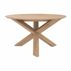 Circle Dining Table Dining Tables Ethnicraft Solid Oak 53.5" 