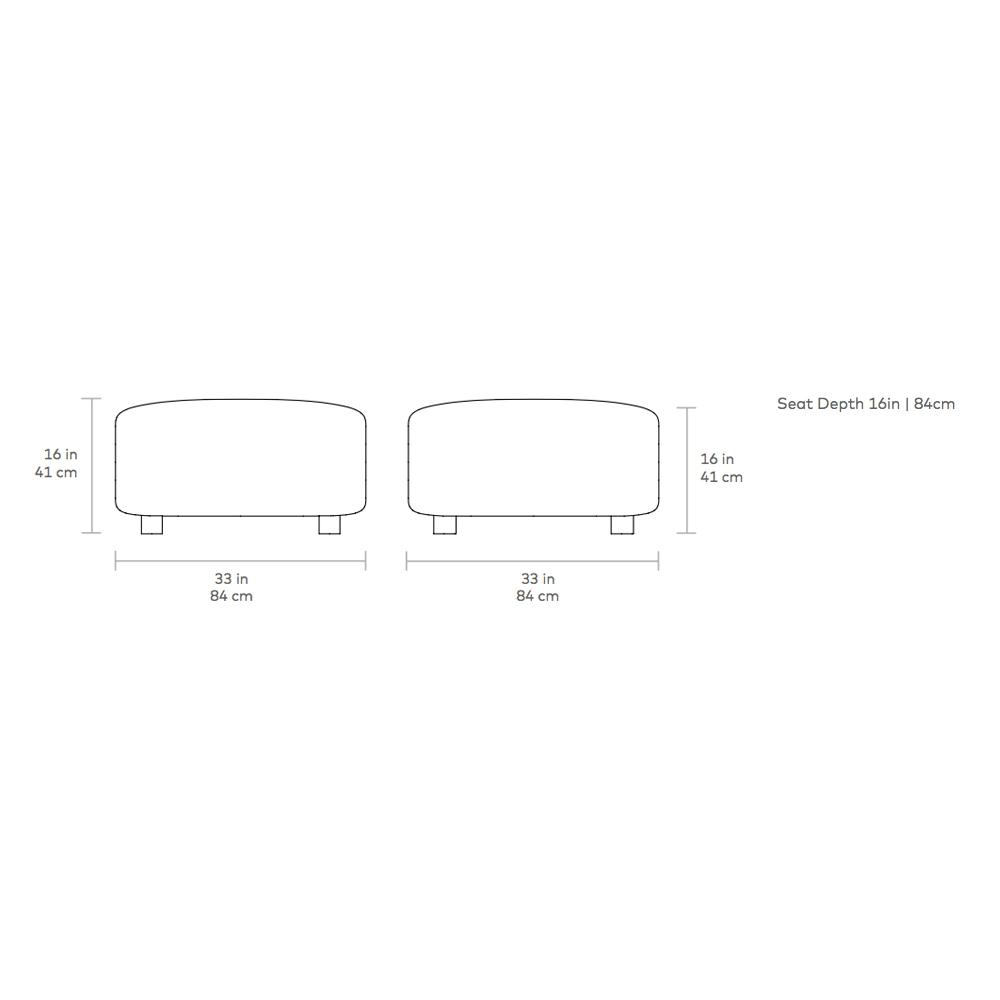 Circuit Modular Ottoman ottomans Gus Modern 