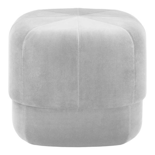 Circus Pouf Woven Velour Stools Normann Copenhagen Small Beige City Velvet 