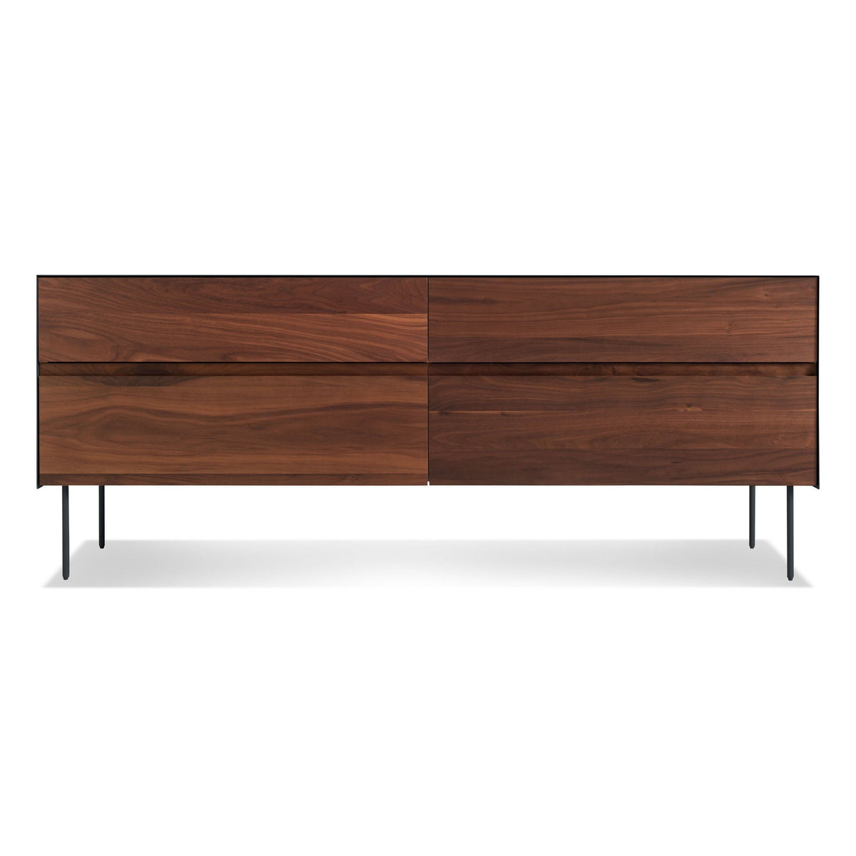 Clad 4 Drawer Dresser storage BluDot Walnut / Oblivion 