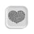 Classic Trays Kitchen Vitra International Love Heart, Black and White 