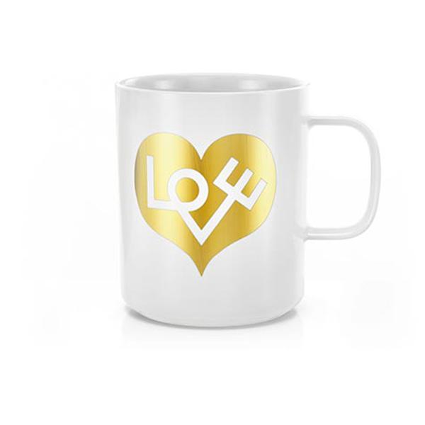 Coffee Mugs Accessories Vitra Love Heart, gold 