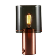 Walter Table Size 2 Table Lamp Original BTC Copper & Anthracite Glass 
