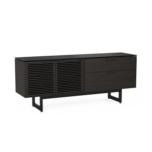 Corridor Office Credenza 6529 storage BDI Charcoal Stained Ash 