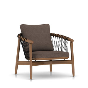 Crosshatch Chair - Fabric lounge chair herman miller Walnut Frame Finish +$500.00 Cambrai Pumice Fabric Black Cord