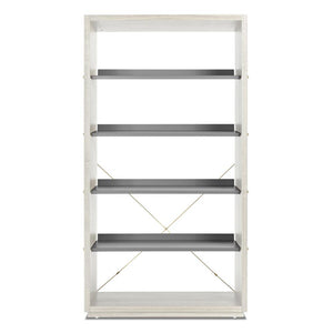 D3 Bookcase storage BluDot White On Ash Grey 