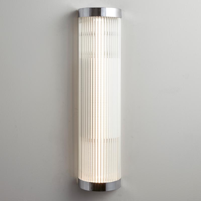 Pillar LED Wall Light Wall Lights Original BTC 60/15cm Chrome Plated 