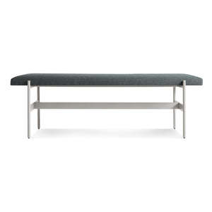 Daybench Benches BluDot Maharam Mantle in Parsley / Putty 
