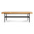 Daybench Benches BluDot Camel Leather / Oblivion 