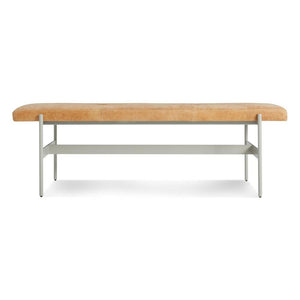 Daybench Benches BluDot Camel Leather / Putty 