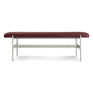 Daybench Benches BluDot Oxblood Leather / Putty 