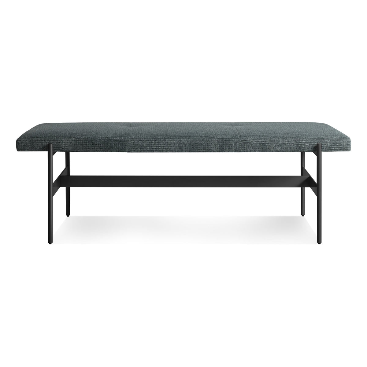 Daybench Benches BluDot Maharam Mantle in Parsley / Oblivion 