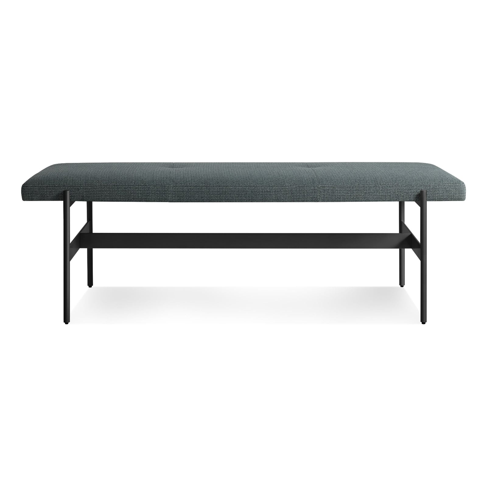 Daybench Benches BluDot Maharam Mantle in Parsley / Oblivion 