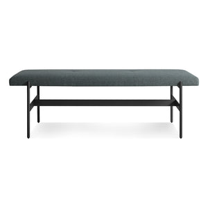 Daybench Benches BluDot Maharam Mantle in Parsley / Oblivion 