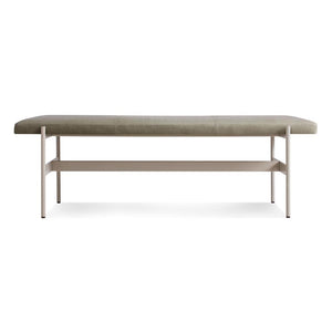 Daybench Benches BluDot Grey Green Leather / Putty 