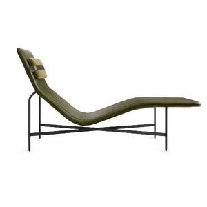 Deep Thoughts Leather Chaise lounge chair BluDot 