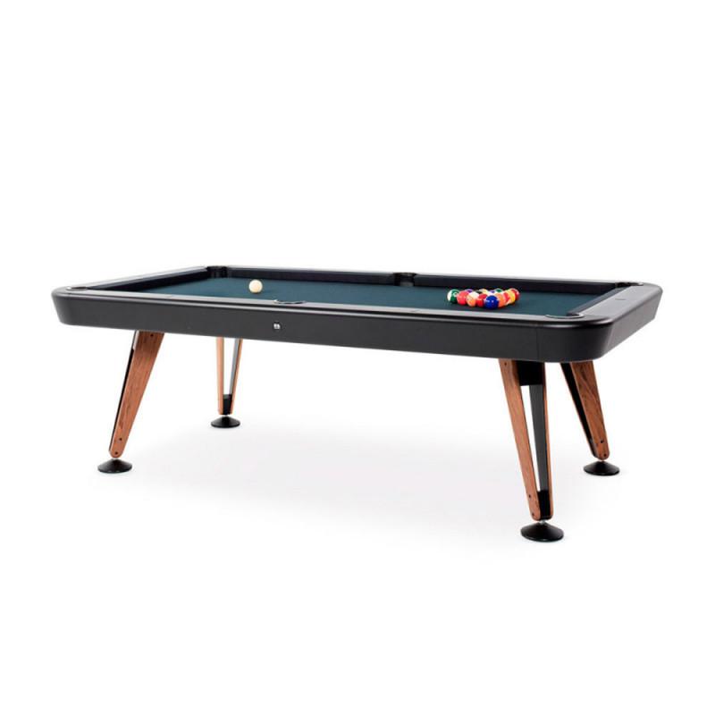 Diagonal Pool Table Miscellaneous RS Barcelona American 7 Feet Structure-Black &amp; Cloth-Black 