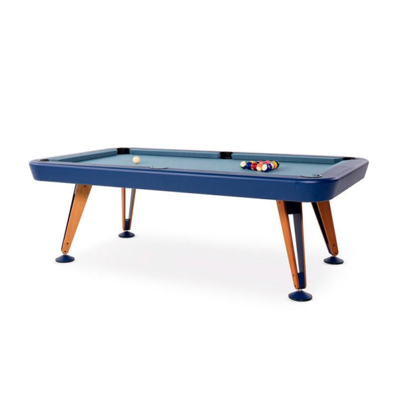 Diagonal Pool Table Miscellaneous RS Barcelona American 8 Feet Structure-Blue &amp; Cloth-Blue 
