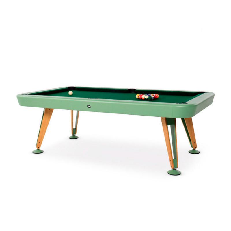 Diagonal Pool Table Miscellaneous RS Barcelona American 8 Feet Structure-Green &amp; Cloth-Green 