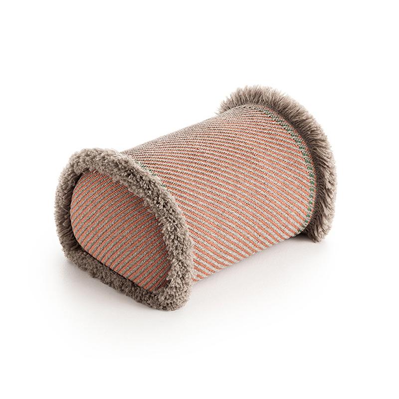 Garden Layers Big Outdoor Roll Bolster Gan Diagonal almond-peach 