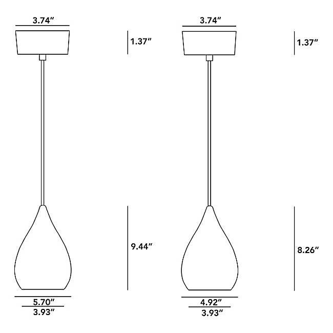 Drop One Pendant suspension lamps Original BTC 