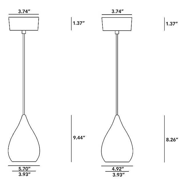 Drop One Pendant suspension lamps Original BTC 