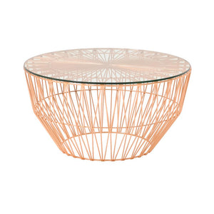 Drum Table table Bend Goods Copper +$125.00 24" Glass Table Top +$70.00 