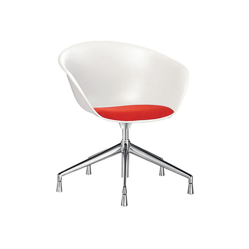 Duna 02 Five Star Base Chair With Seat Cushion Chairs Arper 