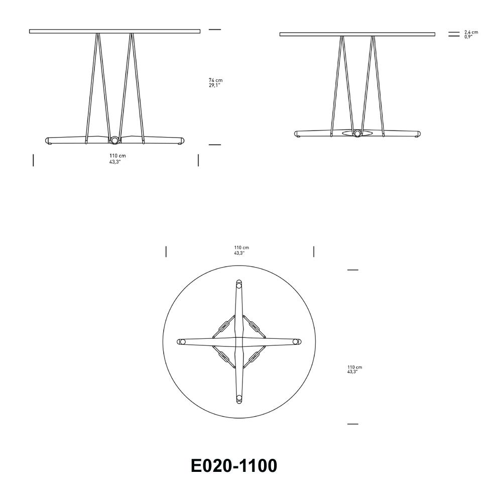 E020 Embrace Table Dining Tables Carl Hansen 