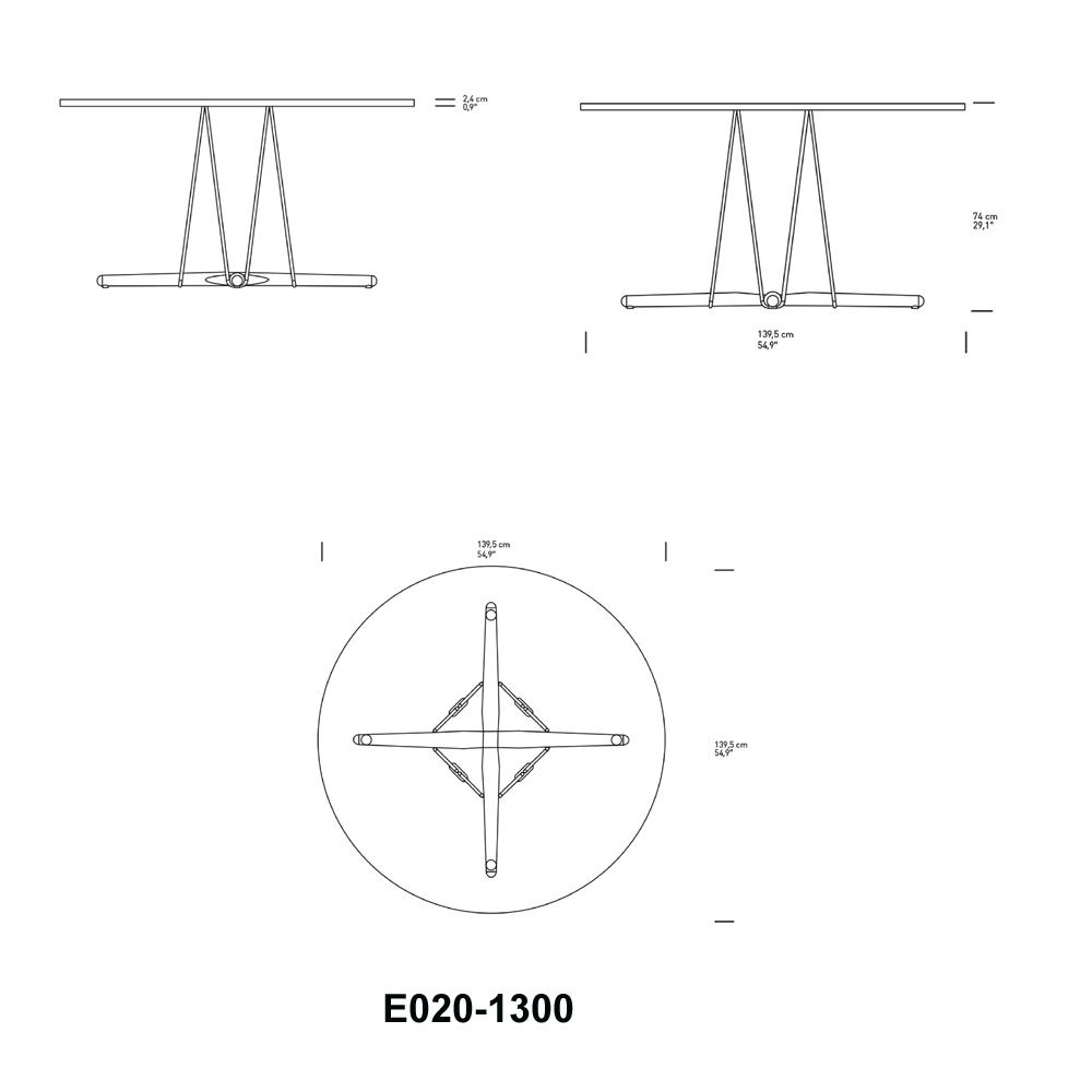 E020 Embrace Table Dining Tables Carl Hansen 