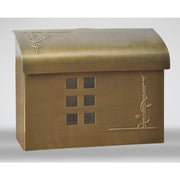 E7 Arts & Crafts Mailboxes Mailboxes Ecco Satin Brass 