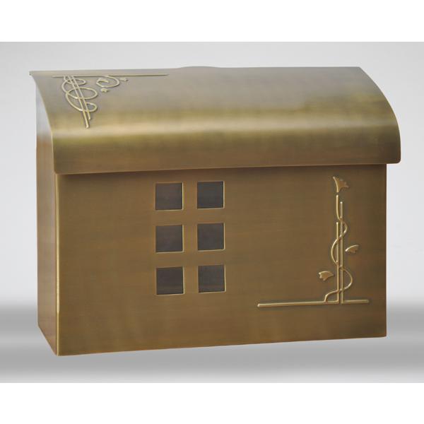 E7 Arts &amp; Crafts Mailboxes Mailboxes Ecco Satin Brass 