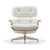 Eames Lounge Chair in White Ash lounge chair herman miller 