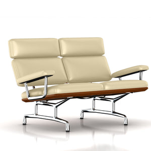 Eames 2-Seat Sofa by Herman Miller Sofa herman miller Walnut Wheat Leather 