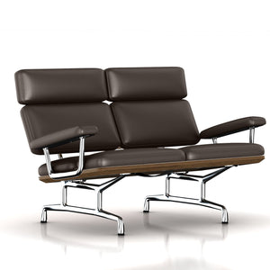 Eames 2-Seat Sofa by Herman Miller Sofa herman miller Teak + $650.00 Mink Leather 
