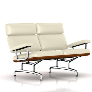 Eames 2-Seat Sofa by Herman Miller Sofa herman miller Walnut Ivory MCL Leather + $420.00 