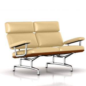 Eames 2-Seat Sofa by Herman Miller Sofa herman miller Walnut Almond MCL Leather + $420.00 