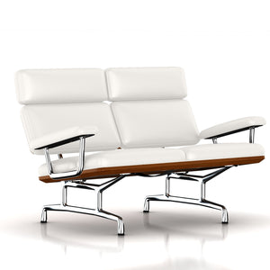 Eames 2-Seat Sofa by Herman Miller Sofa herman miller Walnut Ivory Leather 