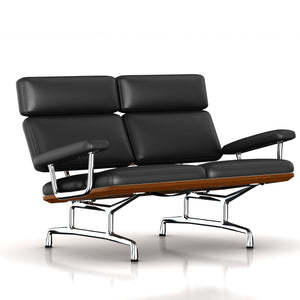 Eames 2-Seat Sofa by Herman Miller Sofa herman miller Walnut Black MCL Leather + $420.00 
