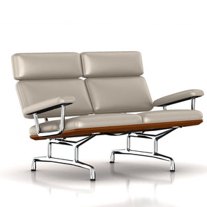 Eames 2-Seat Sofa by Herman Miller Sofa herman miller Walnut Gray Suit Dream Cow Leather + $1781.00 