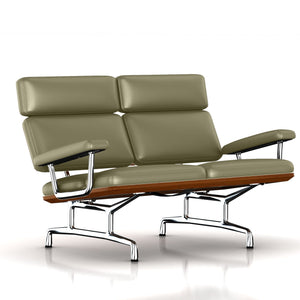 Eames 2-Seat Sofa by Herman Miller Sofa herman miller Walnut Soft Green Dream Cow Leather + $1781.00 