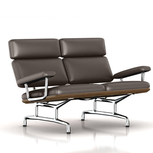 Eames 2-Seat Sofa by Herman Miller Sofa herman miller Teak + $650.00 Fudge Dream Cow Leather + $1781.00 