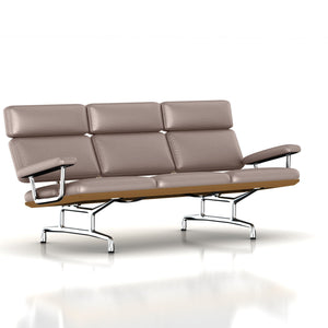 Eames 3-Seat Sofa by Herman Miller Sofa herman miller Teak + $600.00 Gray Suit Dream Cow Leather + $1730.00 