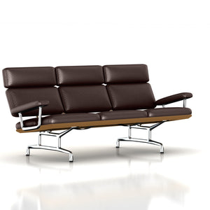 Eames 3-Seat Sofa by Herman Miller Sofa herman miller Teak + $600.00 Fudge Dream Cow Leather + $1730.00 
