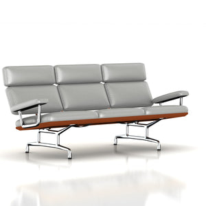 Eames 3-Seat Sofa by Herman Miller Sofa herman miller Walnut Silver Lining Metallic Leather + $1730.00 