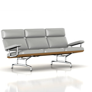 Eames 3-Seat Sofa by Herman Miller Sofa herman miller Teak + $600.00 Silver Lining Metallic Leather + $1730.00 