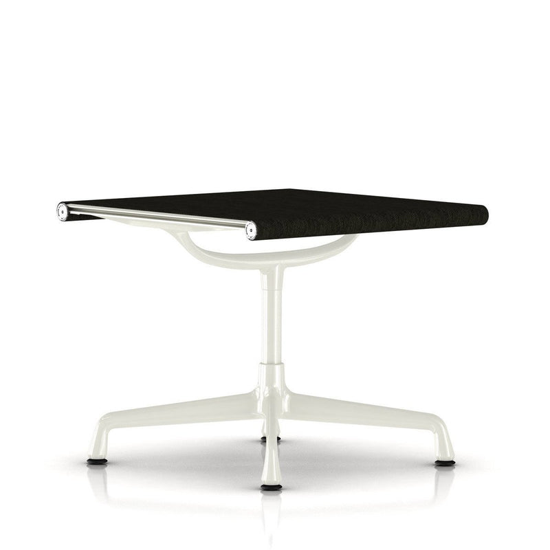 Eames Outdoor Aluminum Ottoman Outdoors herman miller White Base/Frame Graphite Outdoor Weave Fabric 