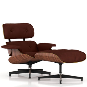 Eames Lounge Chair and Ottoman lounge chair herman miller Walnut Veneer Brown MCL Leather + $200.00 